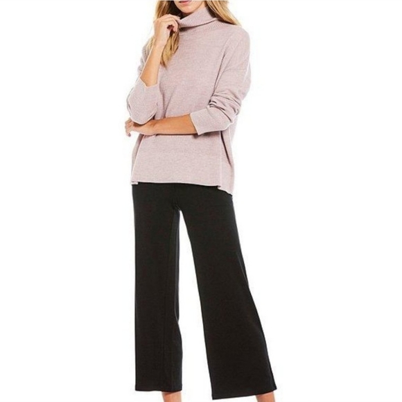 NWT Eileen Fisher Fine Merino Funnel Box-Top Sweater Size S, M